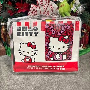 Hello Kitty Red and Pink Blanket